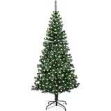  Umjetno predsvijetljeno božićno drvce Zelena 210 cm PVC i metal | shoptok.hr