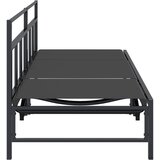  Ležaljka Crna 200 x 62 x 59,5 cm Tekstilen | shoptok.hr