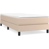 vidaXL Box spring posteljni okvir kapučino 100x200 cm umetno usnje, (20684413) Cene