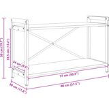 Police za knjige Sivi hrast sonoma 80 x 30 x 48.5 cm | shoptok.hr