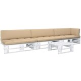  4-dijelna garnitura od paleta od bijelo impregnirane borovine | shoptok.hr