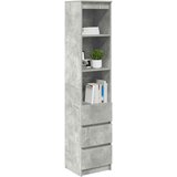  Visoka ploča beton siva 37,5x35x180 cm izrađeno drvo | shoptok.hr