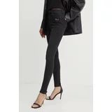 Karl Lagerfeld Kavbojke ženske, črna barva, 245W1101