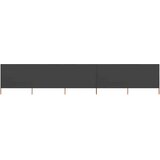  Vjetrobran s 5 panela od tkanine 600 x 160 cm antracit | shoptok.hr