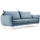 Cosmopolitan Design svjetloplava baršunasta sofa Florence, 160 cm