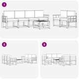  Set vanjskih sofa 7 kom. Prirodna i krem | shoptok.hr