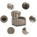  Električni naslonjač od umjetne kože boja cappuccina | shoptok.hr