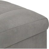  Otoman za pohranu Svijetlo siva 40 x 40 x 45 cm Baršun | Eponuda.com