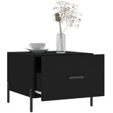  Stolić za kavu crni 50 x 50 x 40 cm od konstruiranog drva | shoptok.hr