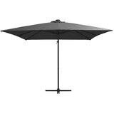 In Konzolni suncobran s čeličnom šipkom LED 250 x 250 cm antracit | shoptok.hr