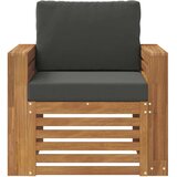  Zunanji kavč Masivno akacijevo les in poliester Naravna, (5000271025) | Shoptok.si