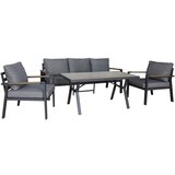 Rojaplast Temno siva aluminijasta vrtna garnitura za 5 oseb Sibiu – | Shoptok.si