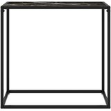  Konzolni stol crni 80 x 35 x 75 cm od kaljenog stakla | Eponuda.ba