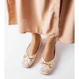 Gemre Beige lace ballet flats Schiavone | shoptok.hr