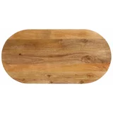vidaXL Mizna plošča 120x50x2,5 cm ovalna trden mangov les