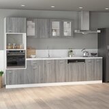 vidaXL Spodnja omarica siva sonoma 60x46x81,5 cm inženirski les Cene