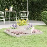  Visoka greda bela 83x83x27 cm trdna borovina | Shoptok.si