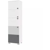 Jela VITRINA ARC F1 (VE BARV)-Bela mat lak/perla siva mat lak/grafit mat lak | Shoptok.si