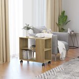 vidaXL Bočni stolić boja hrasta 70 x 35 x 55 cm od konstruiranog drva Cijene