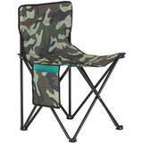 SoBuy Zložljiv kampinski sedež z ergonomskim dizajnom in shrambo v obliki torbe, (5000009214) | Shoptok.si