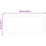  LED kupaonsko ogledalo s ogledalom *Transparent*an 100 x 50 cm | shoptok.hr