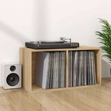 vidaXL Kutija za pohranu vinilnih ploča boja hrasta 71x34x36 cm drvena | shoptok.hr