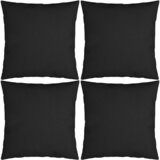 vidaXL Okrasne blazine 4 kosi črne 60x60 cm blago | Shoptok.si