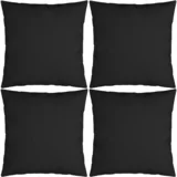 vidaXL Ukrasni jastuci 4 kom crni 60 x 60 cm od tkanine