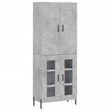 Maison Chic Visoka Komoda - Predalnik betonsko siva 69,5x34x180 cm inženirski les, (21722569) | Shoptok.si