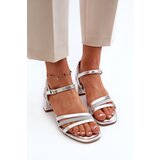 Sergio Leone Women's Low Heel Sandals in Synthetic Leather | shoptok.hr
