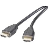 SpeaKa Professional HDMI priključni kabel 5.00 m SP-9075604 audio povratni kanal (arc), pozlaćeni kontakti crna boja [1x Cijene