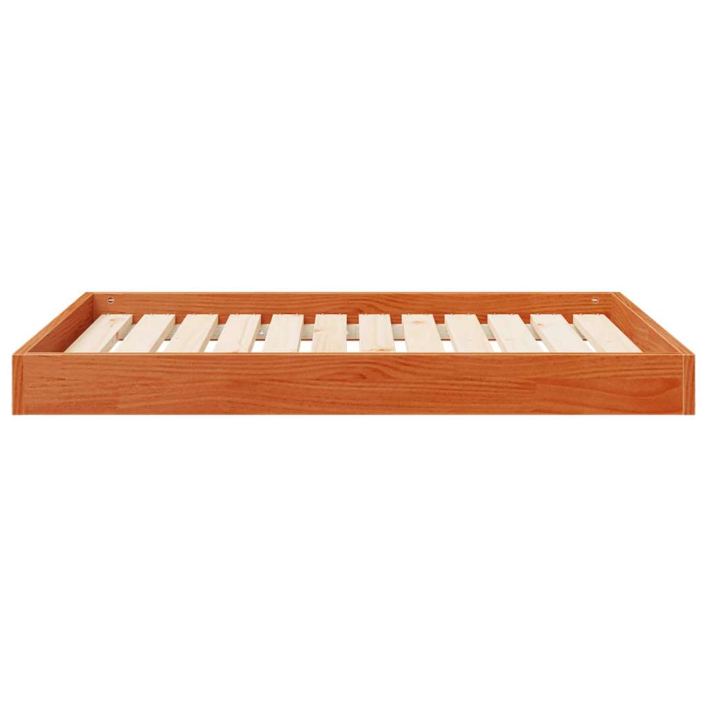  Krevet za psa Vosak smeđa 101 5 x 74 x 9 cm Čvrsto borovo drvo - Voštano smeđa | shoptok.hr