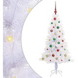  Umjetno božićno drvce s stalakom Bijelo 150 cm PVC i čelik | shoptok.hr