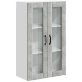  Zidni stakleni ormarić Lucca Betonska siva 60 x 31 x 100 cm | shoptok.hr