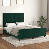  Okvir za krevet bez madraca tamnozeleni 140x200 cm baršunasti | shoptok.hr