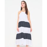 Resti White polka dot maxi skirt PLUS SIZE - Clothing | Shoptok.si