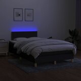  box spring s madracem LED crni 120 x 190 cm od tkanine | shoptok.hr