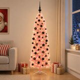  Umjetno vitko božićno drvce 150 LED lampica Topla bijela | shoptok.hr