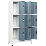  s ključem svjetlosivi i tamnosivi 90x45x180 cm čelični | shoptok.hr