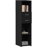  Visoka komoda crna 30 x 42,5 x 124 cm od konstruiranog drva | Eponuda.com