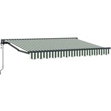  Električna retraktabilna tenda Zelena i bijela 2 5 x 2 m | shoptok.hr