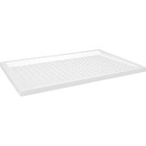 vidaXL Podloga za tuširanje s točkicama bijela 80 x 120 x 4 cm ABS | shoptok.hr