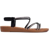 Shelvt Slip-on black sandals with cubic zirconia | shoptok.hr