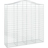  Lučne gabionske košare 4 kom 200x50x200/220cm pocinčano željezo | shoptok.hr