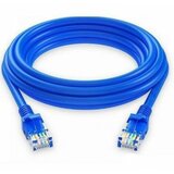 Linkom mrežni kabl 1m (Plavi) CAT.6 UTP RJ 45 Patch (Ravni) Licnasti Cene