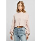 UC Ladies Ladies Cropped Small Embroidery Terry Crewneck pink Cene