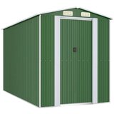 vidaXL Vrtno spremište zeleno 192 x 357 x 223 cm od pocinčanog čelika | shoptok.hr