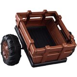 Veliki Velik traktor s prikolico 4x4 – rjav | Shoptok.si