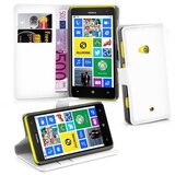 Cadorabo Ohišje, združljivo z Nokia Lumia 625 v snežno bela - Zaščitni ovitek z magnetnim zapiranjem, stoječo funkcijo in režo za kartice, (20551074) | Shoptok.si