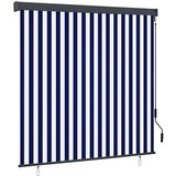 Rolo zavjesa Plava i bijela 180 x 250 cm Tkanina i aluminij | shoptok.hr